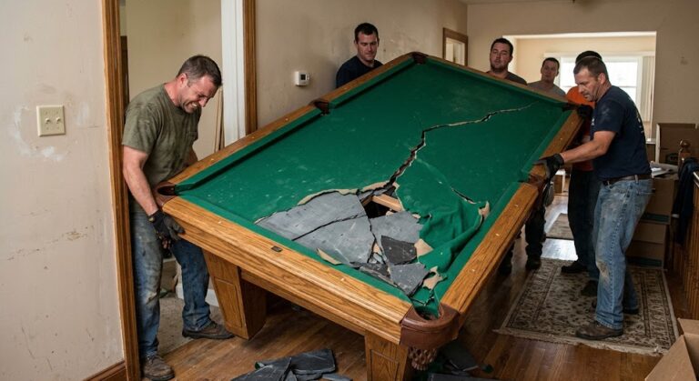 Pourquoi il ne faut JAMAIS déménager un billard sans le démonter