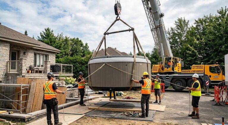 Guide Complet : Comment déménager un Spa ou un Jacuzzi en toute sécurité?
