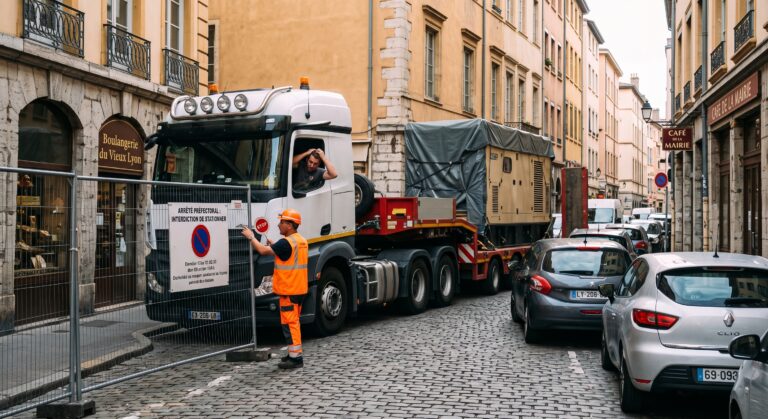 Autorisation de stationnement à Lyon : l'étape oubliée qui peut faire échouer un transport lourd