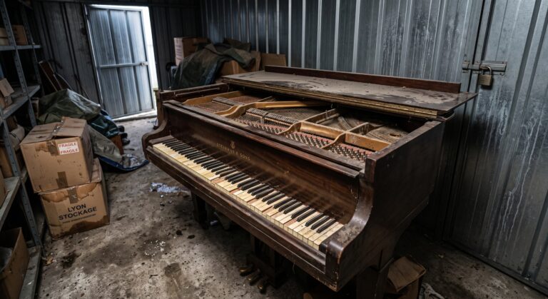 Stocker un piano à Lyon : pourquoi un garde-meuble classique peut détruire votre instrument